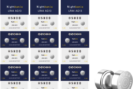 30 Count - LR44 AG13 357 SR44 A76 303 Battery 1.5V Button Coin Cell Batteries