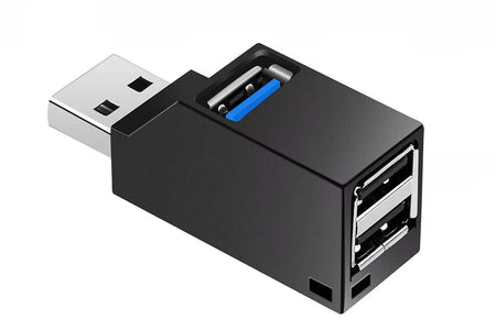 USB 3.0 HUB Adapter Extender Mini Splitter Box 1 to 3 Ports High Speed USB 2.0 for PC Laptop U Disk Card Reader