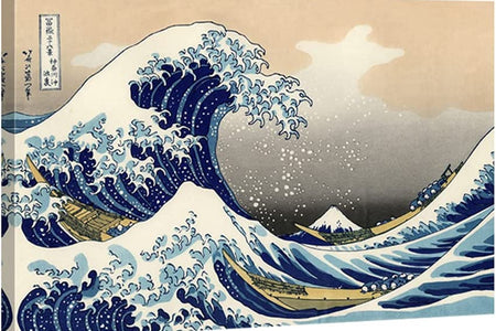 Great Wave of Kanagawa Katsushika Hokusai Giclee Canvas Prints Wall Art Abstract Seascape Pictures Paintings for Living Room Home Decorations Large Modern Stretched and Framed Sea Artwork