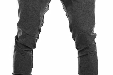 Mens Jogger Sport Pants, Casual Zipper Gym Workout Sweatpants Pockets